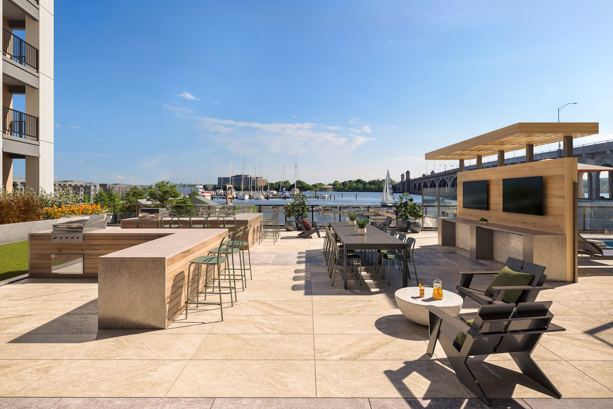 rendering at The Frank Apartments