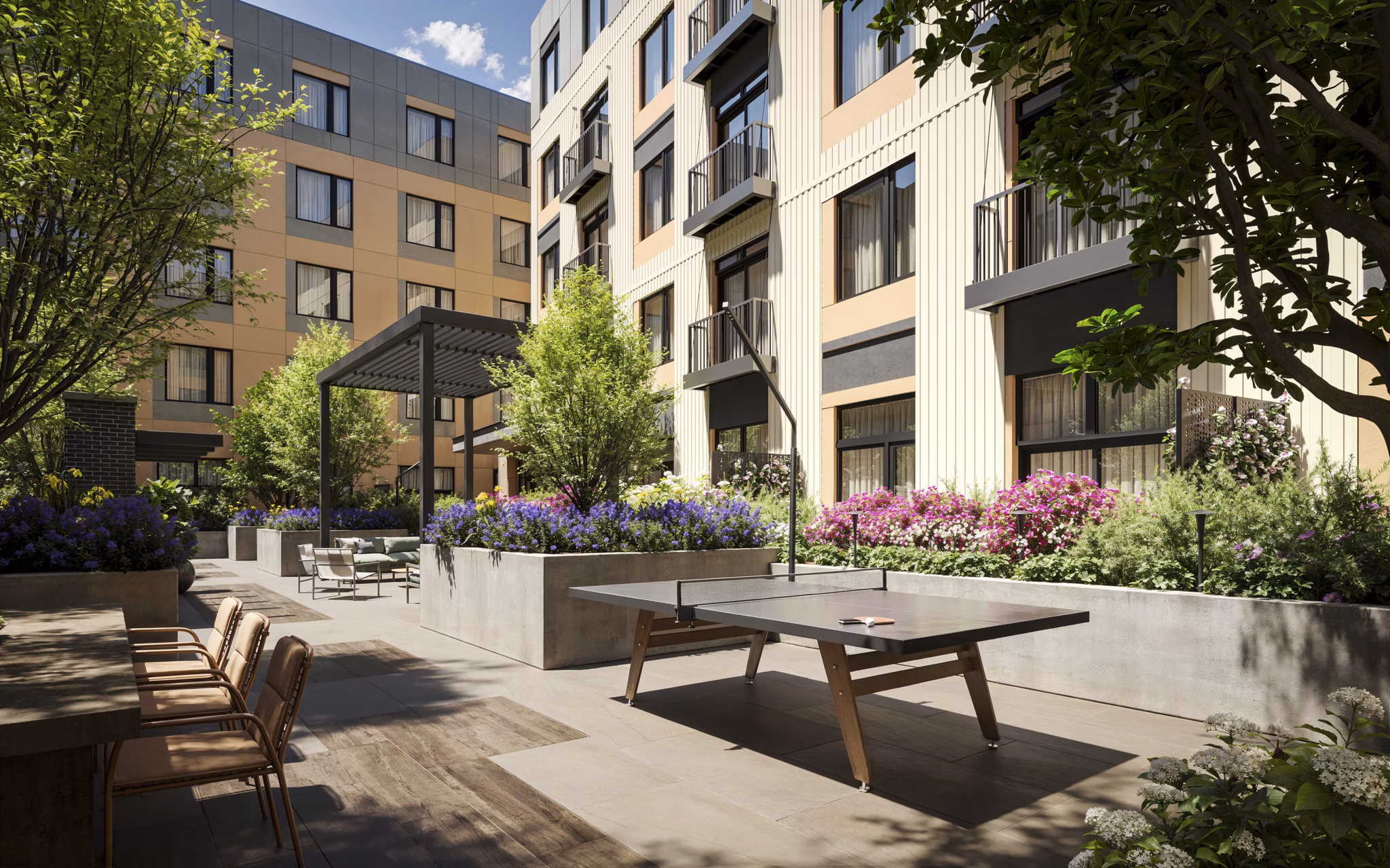rendering at The Frank Apartments