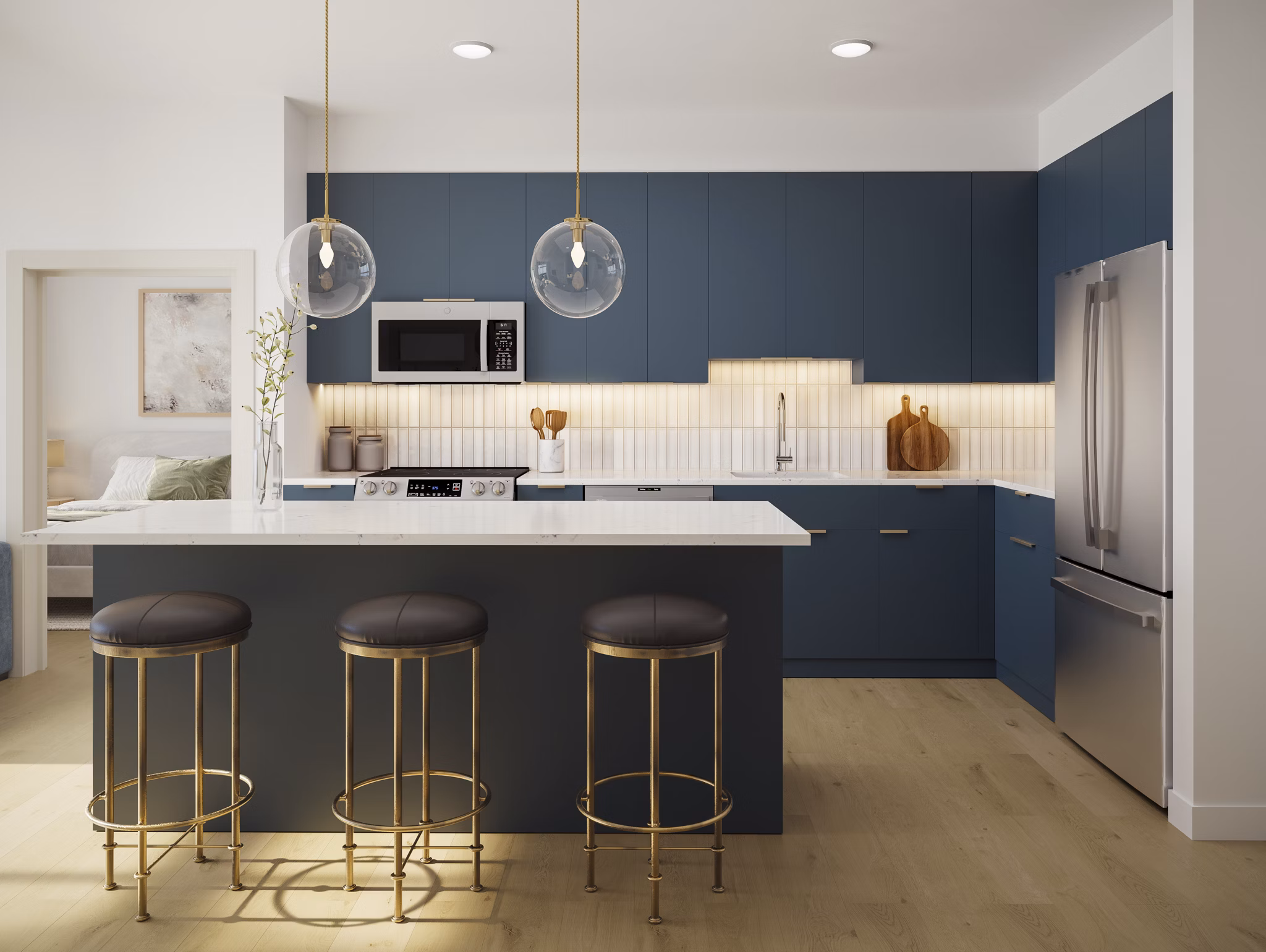 rendering at The Frank Apartments