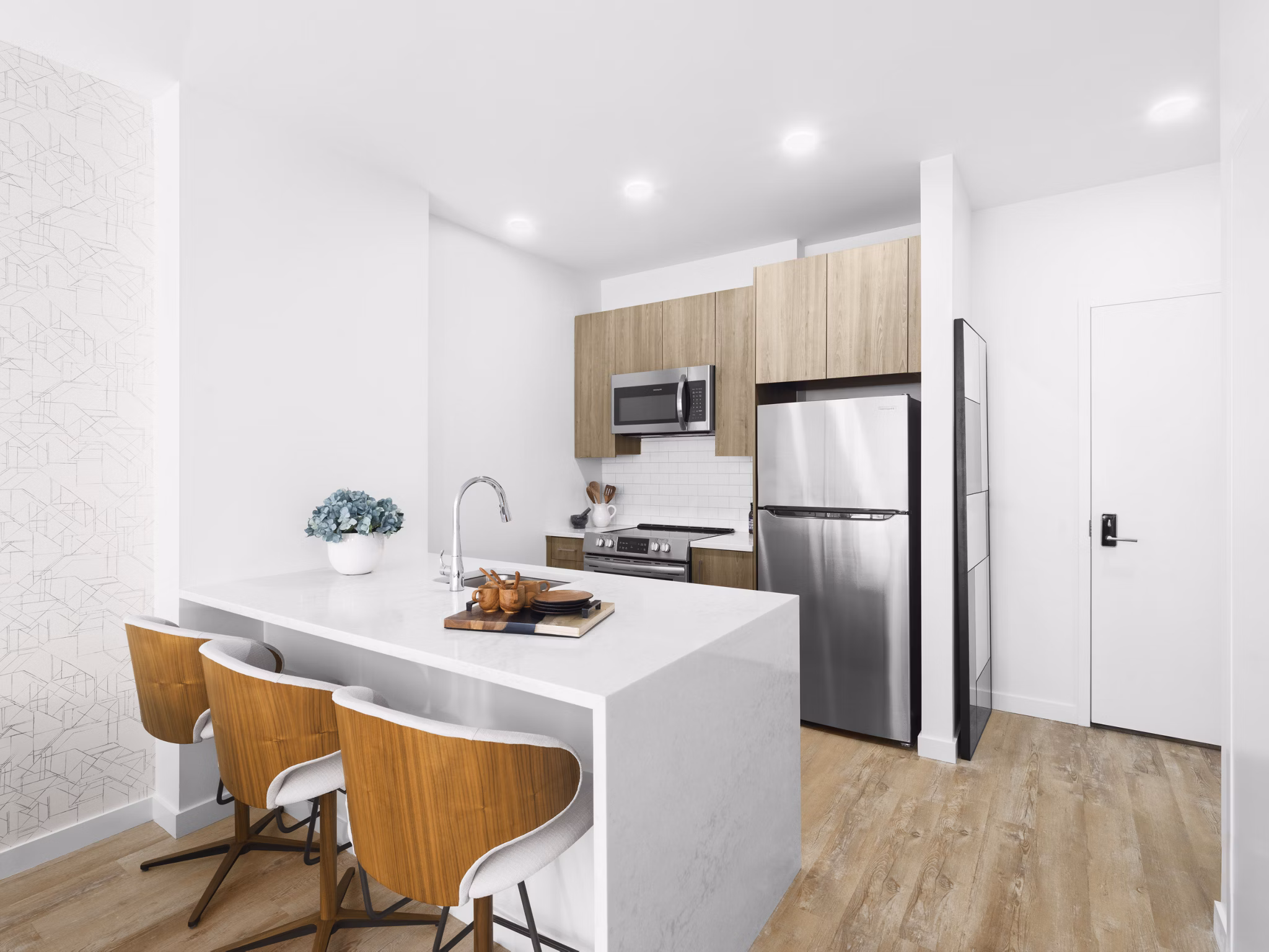 kitchen at 25 Maple Apartments