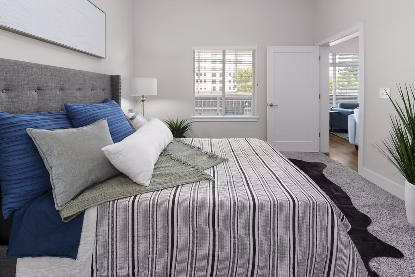 bedroom at NOVI at Concord Apartments