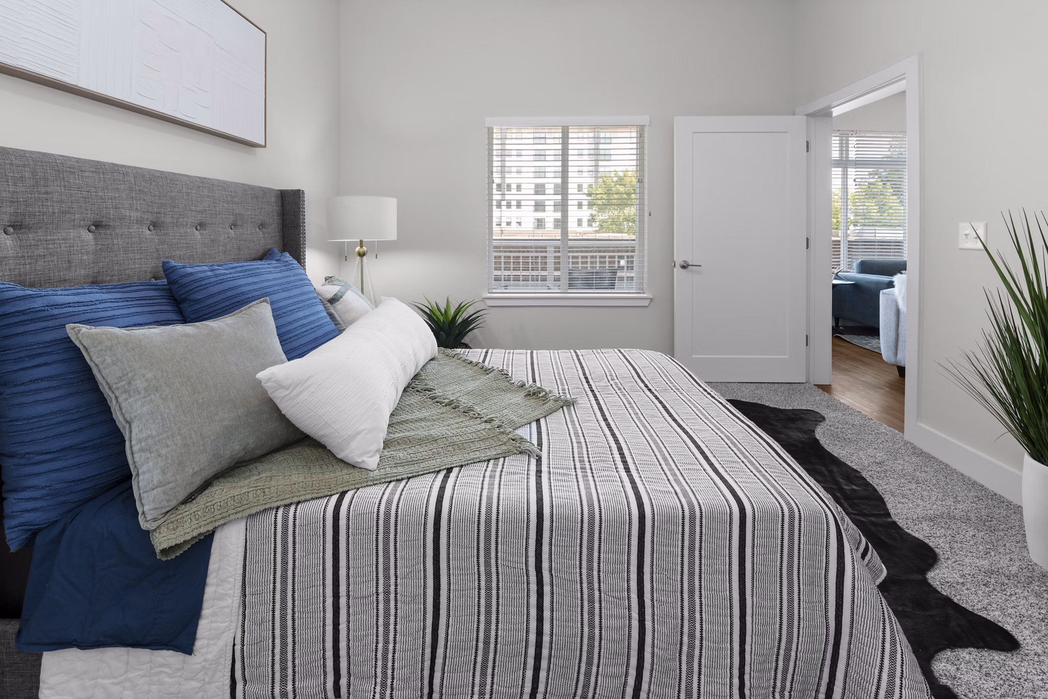 bedroom at NOVI at Concord Apartments