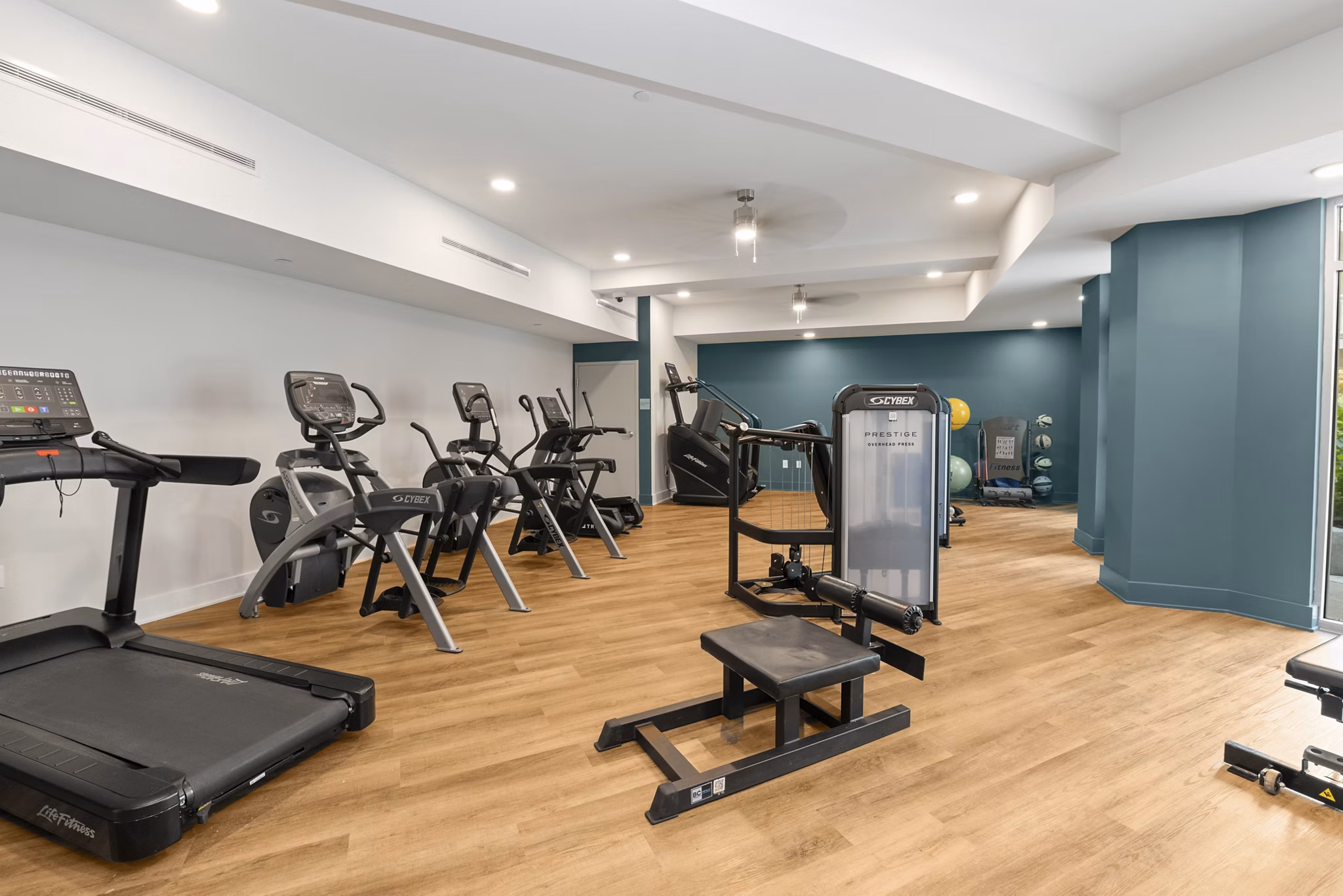 fitness center at NOVI at Concord Apartments