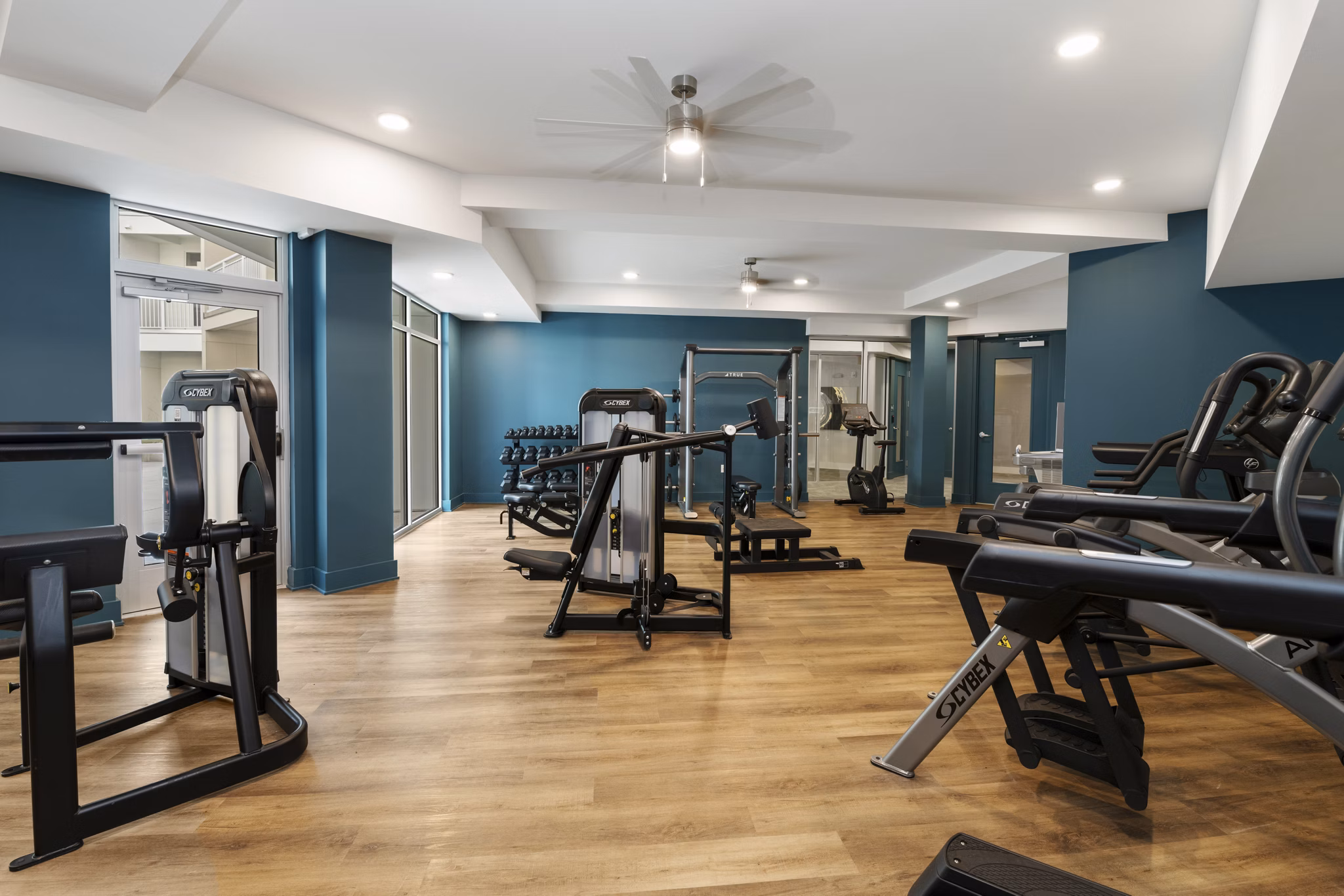 fitness center at NOVI at Concord Apartments