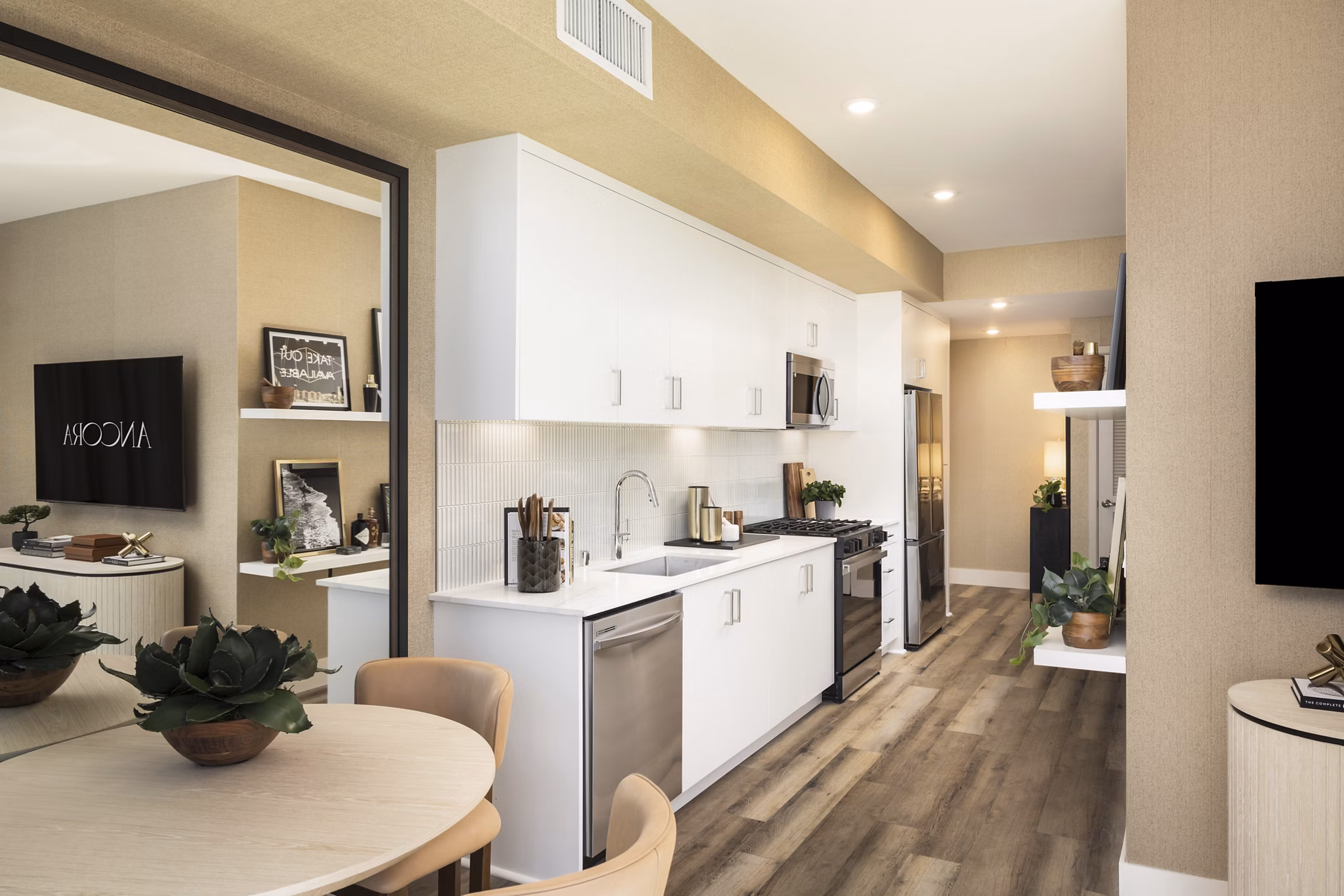 living room at Ancora Apartments 