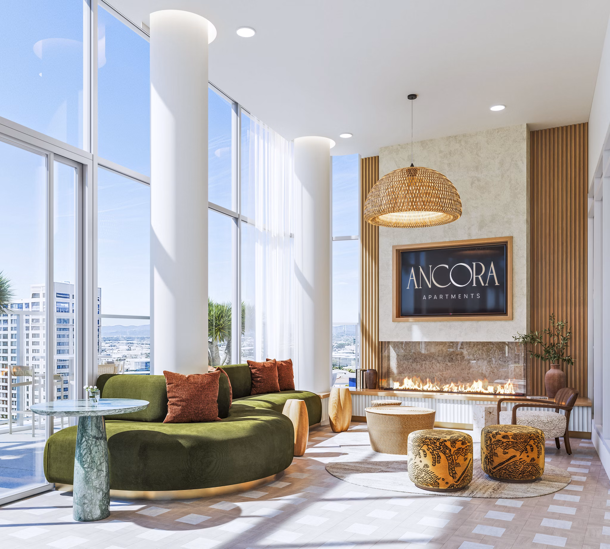 rendering at Ancora Apartments