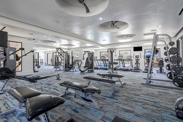 fitness center at Town Center Crossing Apartments