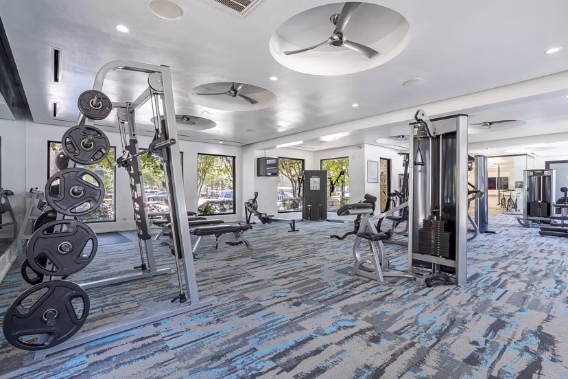 fitness center at Town Center Crossing Apartments