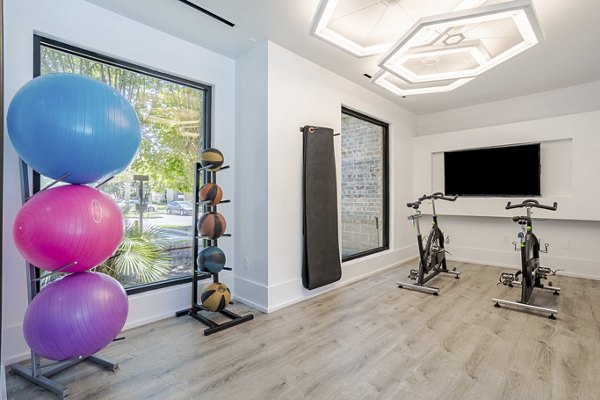 fitness center at Town Center Crossing Apartments