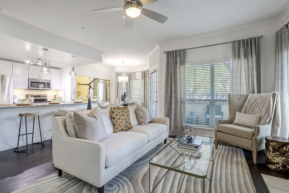 living room at Town Center Crossing Apartments