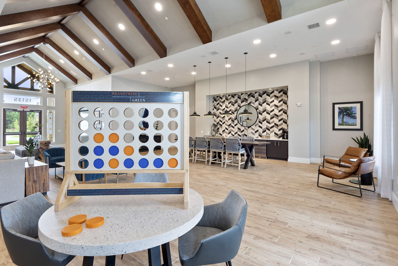 Game room at Brandywine Green