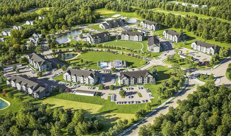 rendering at The Henry Apartments