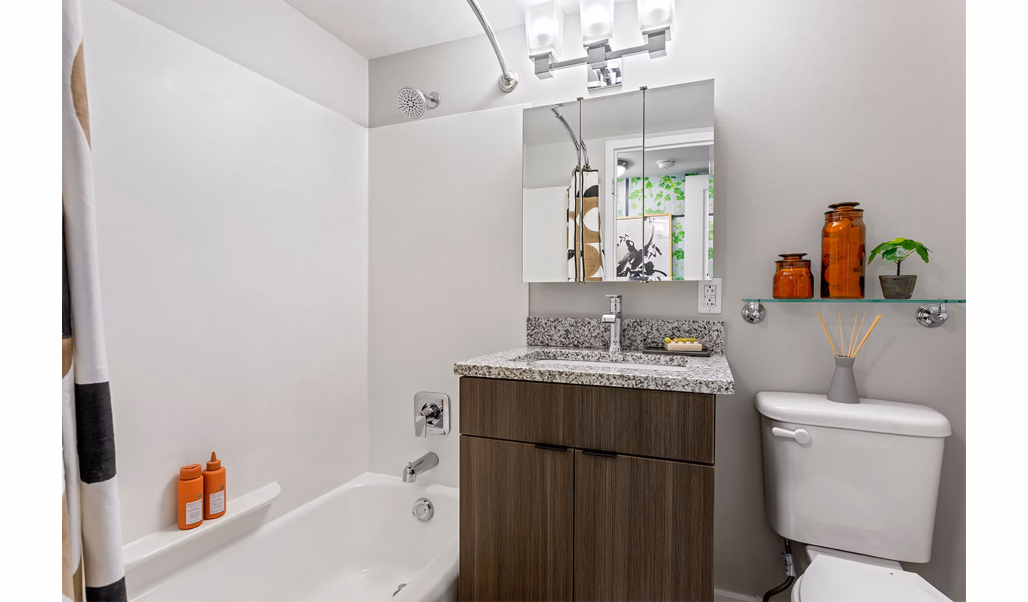 bathroom at Highland House Tower Apartments