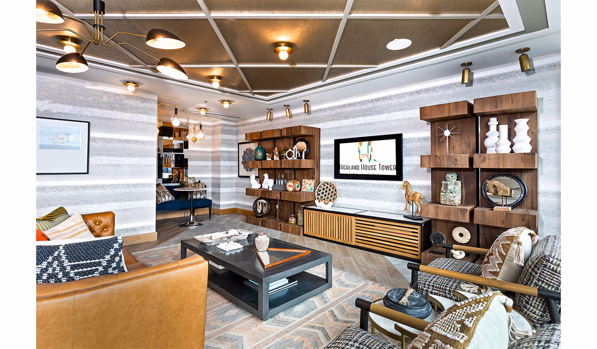 clubhouse at Highland House Tower Apartments