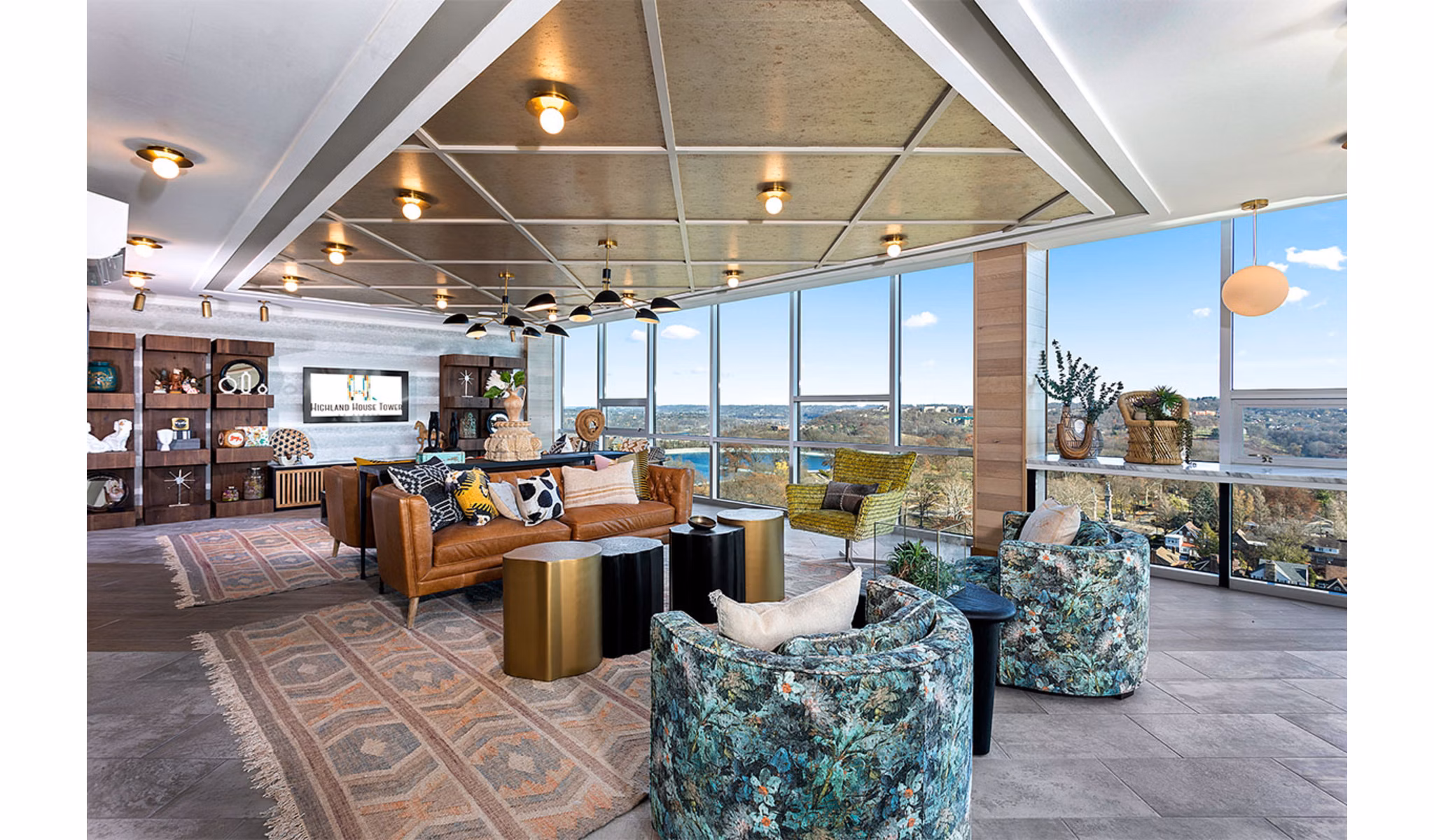 clubhouse at Highland House Tower Apartments