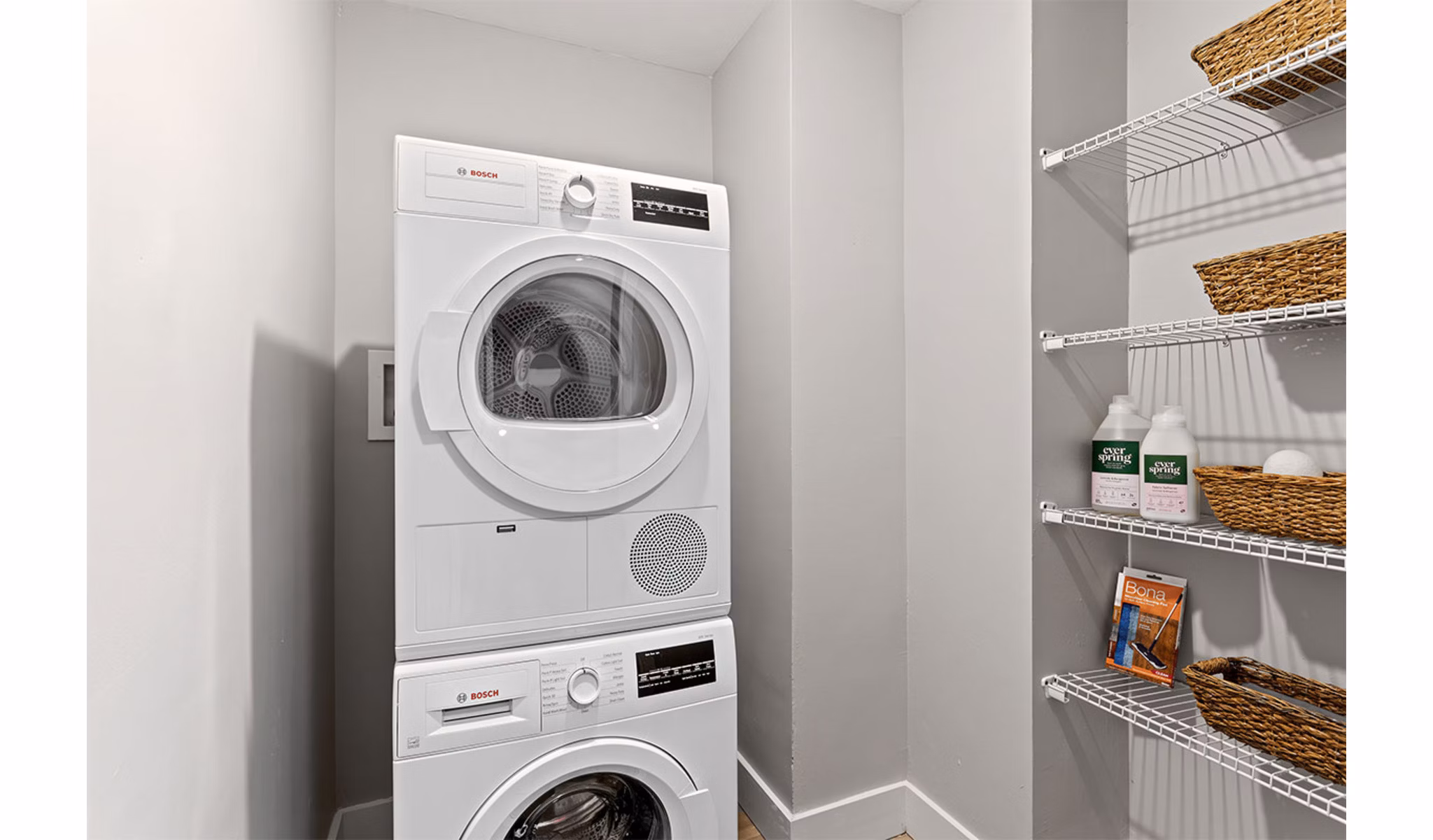laundry room at Highland House Tower Apartments