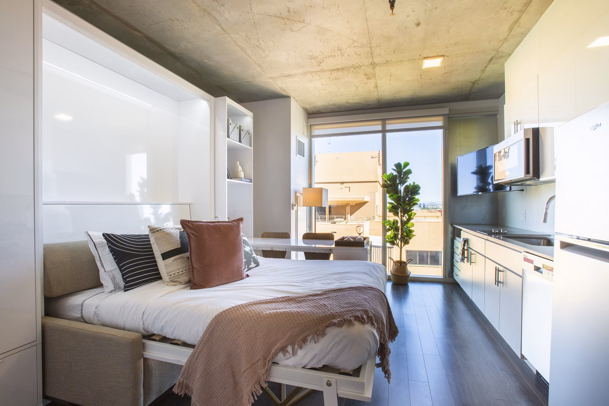 bedroom at Sora Apartments