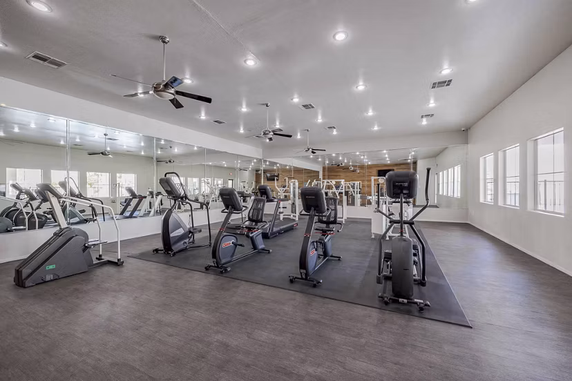 fitness center at The Solena Apartments
