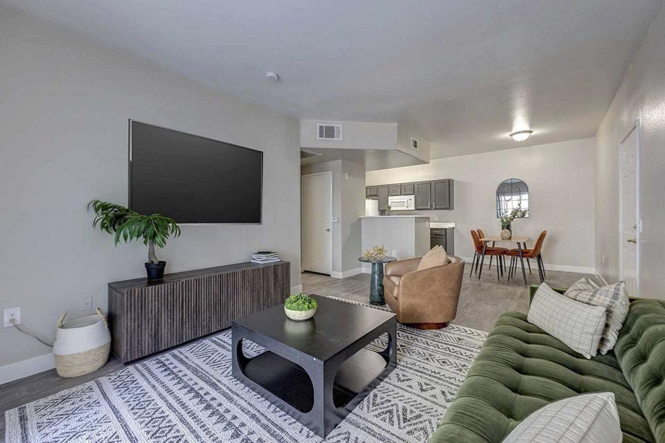 living room at The Solena Apartments