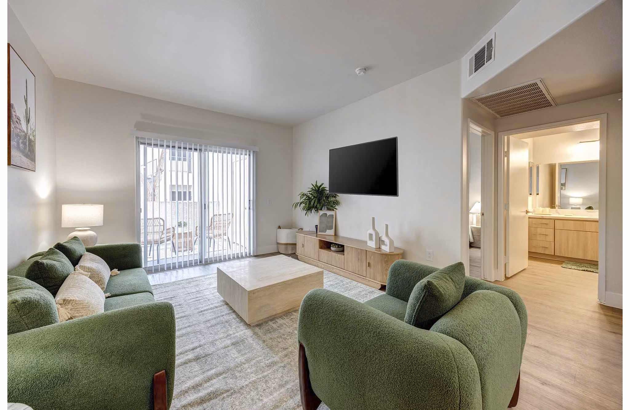 living room at The Solena Apartments