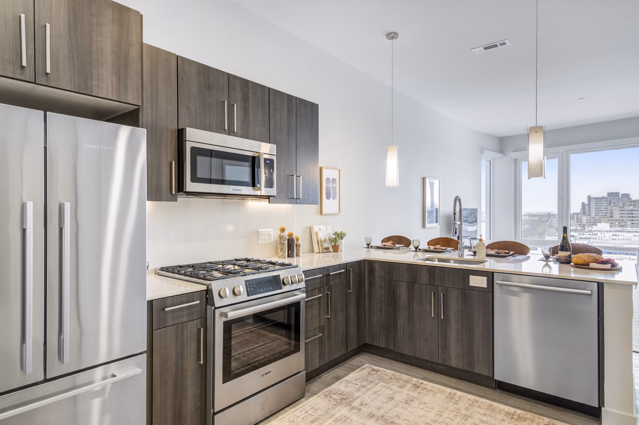 kitchen at The Robinson Apartments
