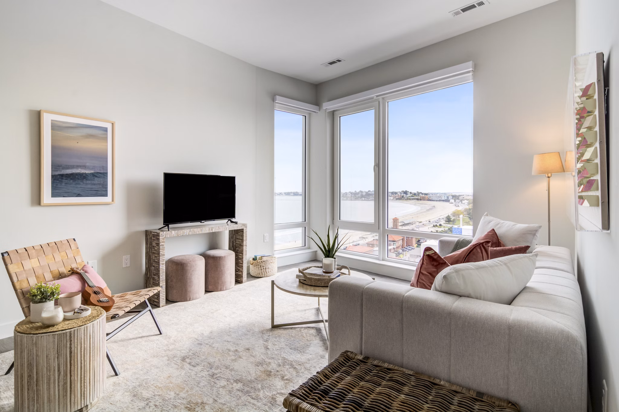 living room at The Robinson Apartments