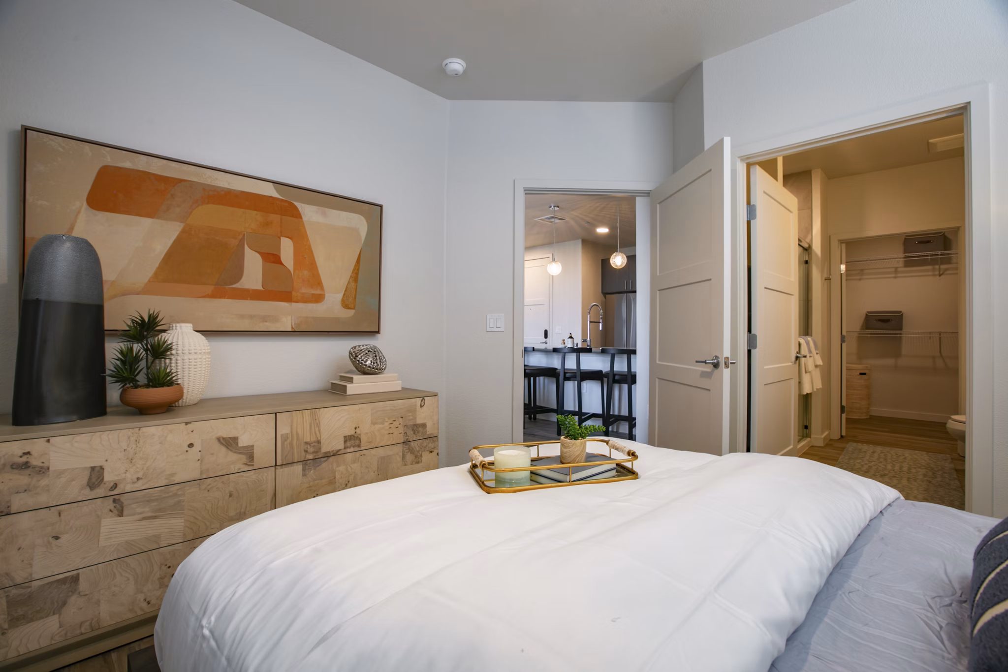 bedroom at The Senary by Allaso Apartments