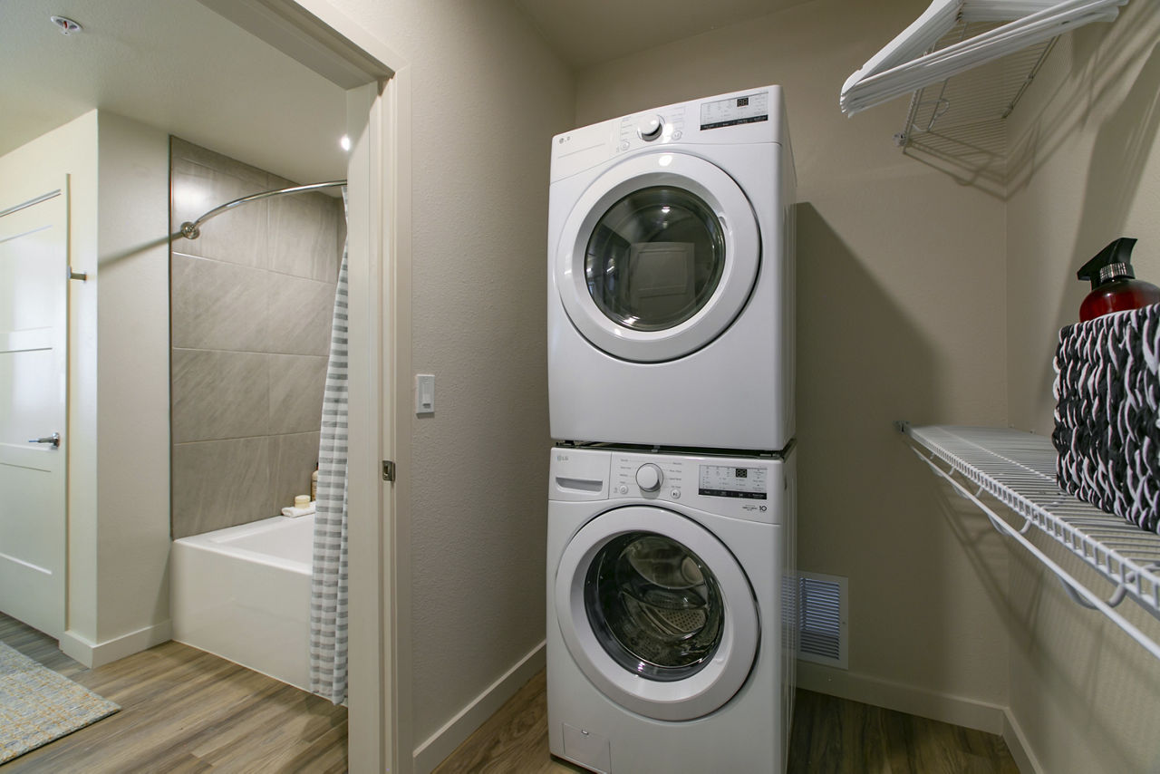 Laundry room at The Senary By Allaso (1 of 2)