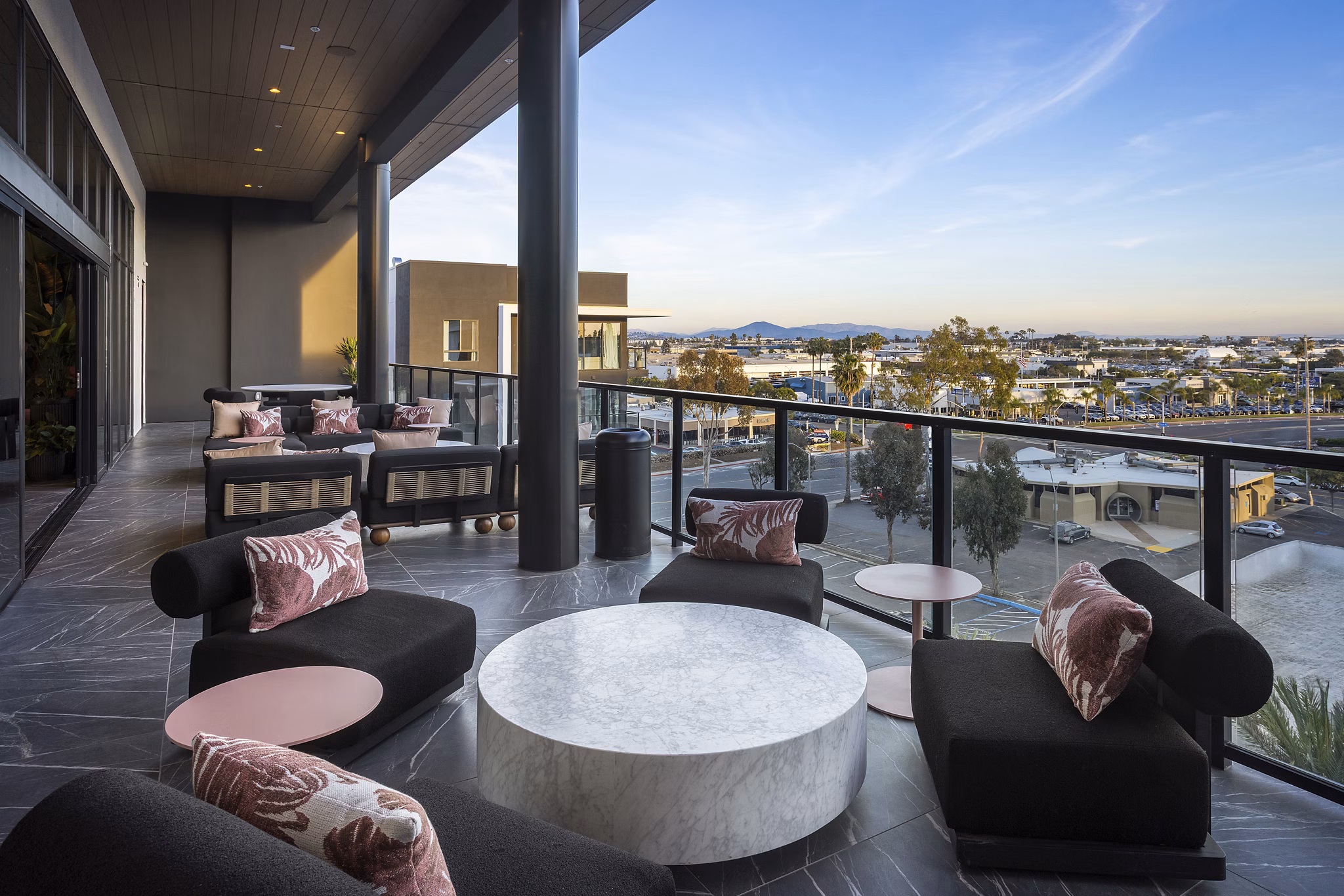 Patio at Alexan Camellia Apartments