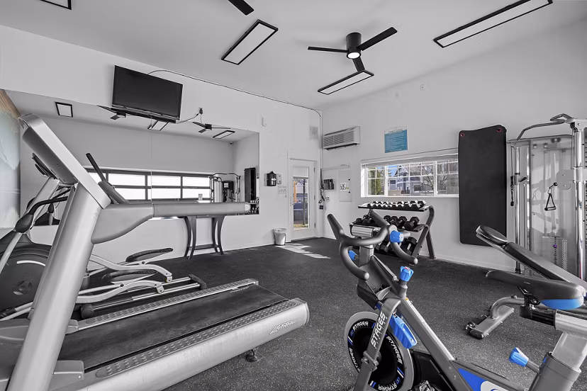 fitness center at Creekview Crossing Apartments
