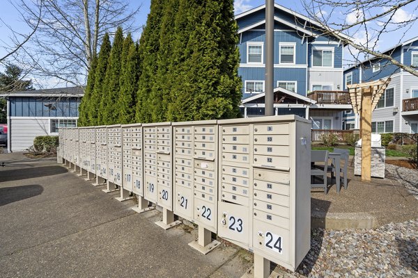 mail room at Creekview Crossing Apartments