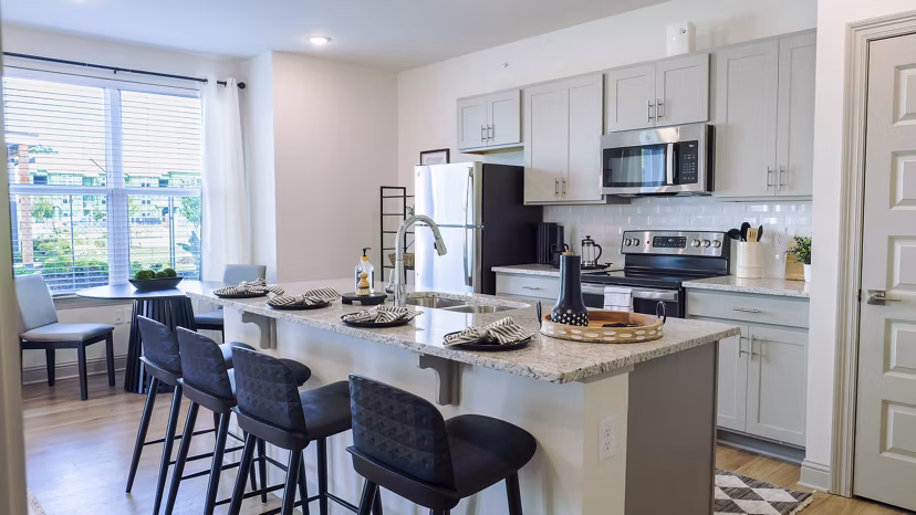 kitchen at The Waters at Settlers Trace Apartments