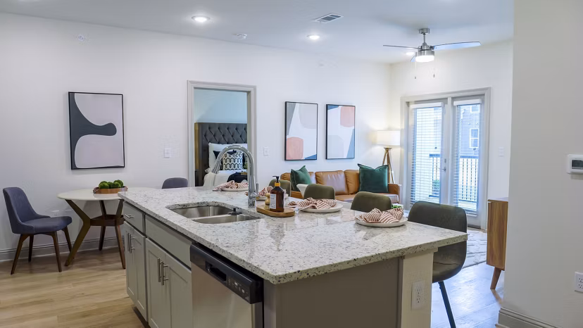 kitchen at The Waters at Settlers Trace Apartments