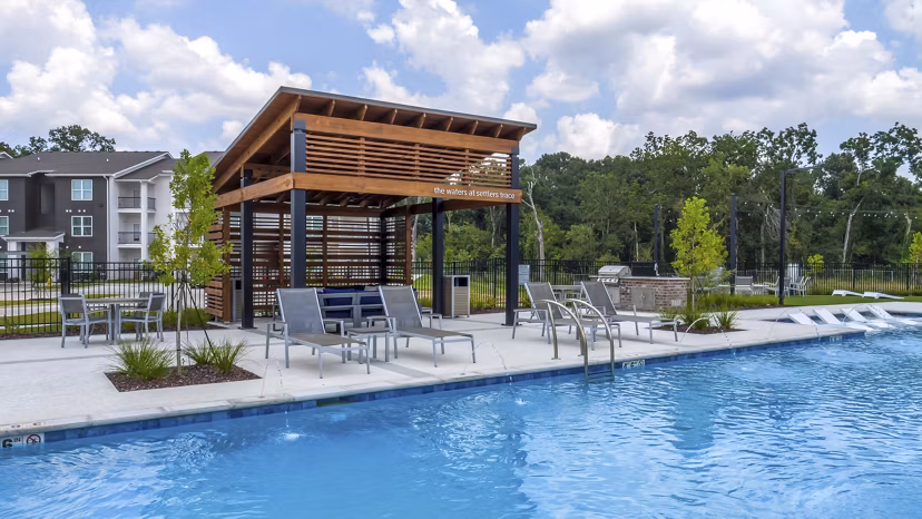 pool at The Waters at Settlers Trace Apartments