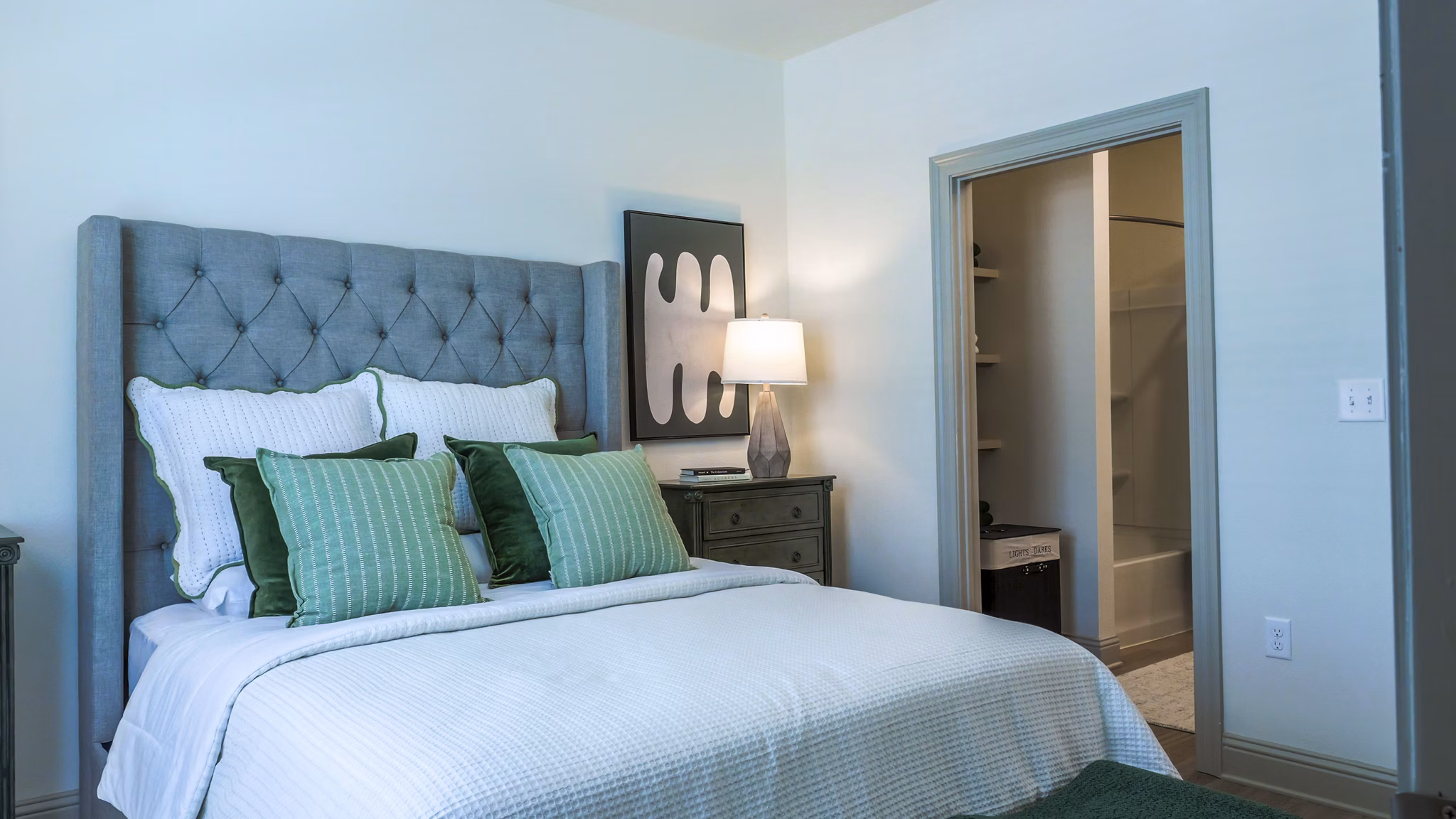 bedroom at The Waters at West Village Apartments 