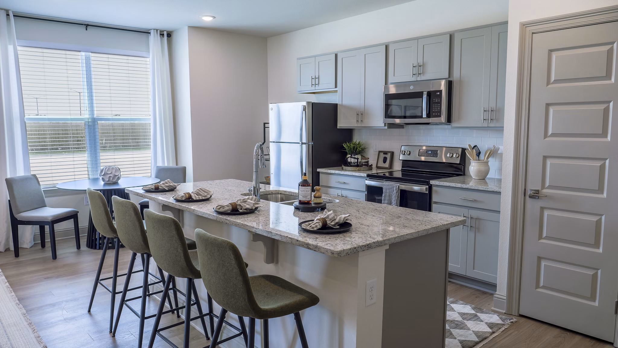 kitchen at The Waters at West Village Apartments 