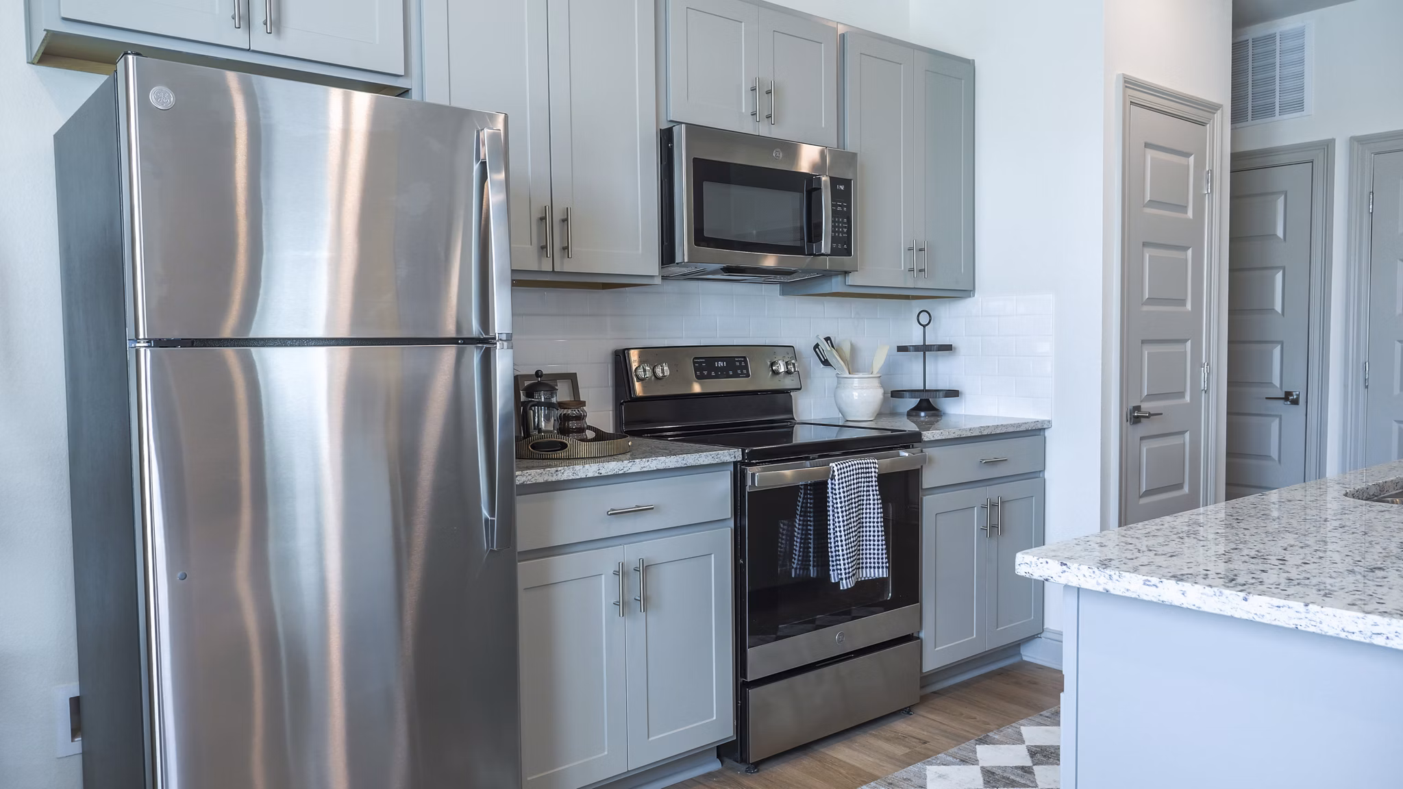 kitchen at The Waters at West Village Apartments 