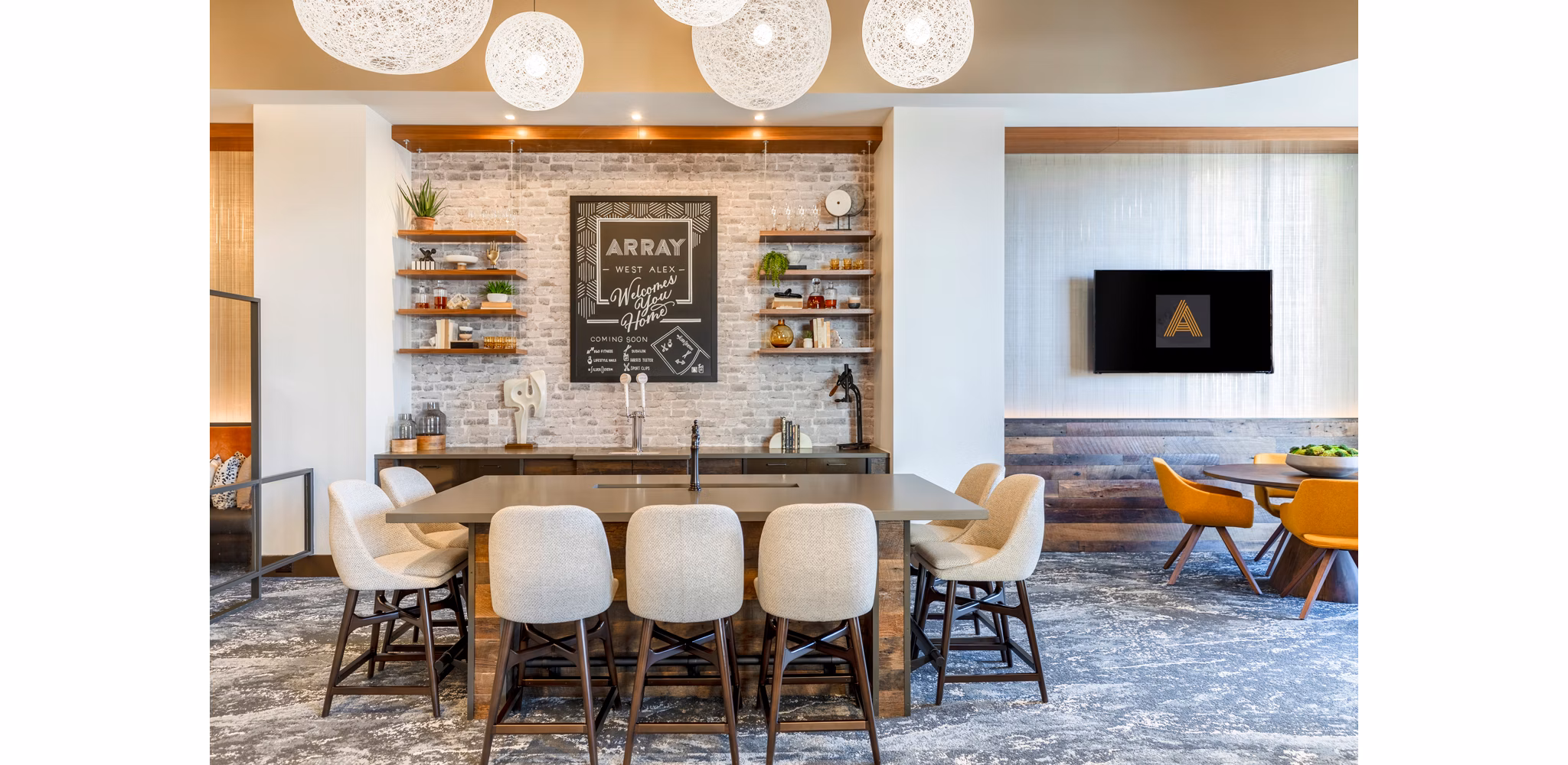 clubhouse at Array at West Alex Apartments