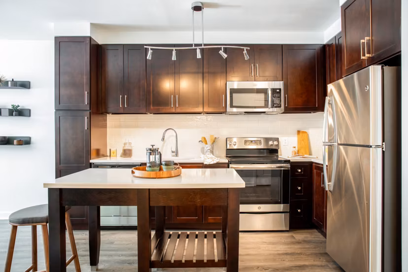 kitchen at Array at West Alex Apartments
