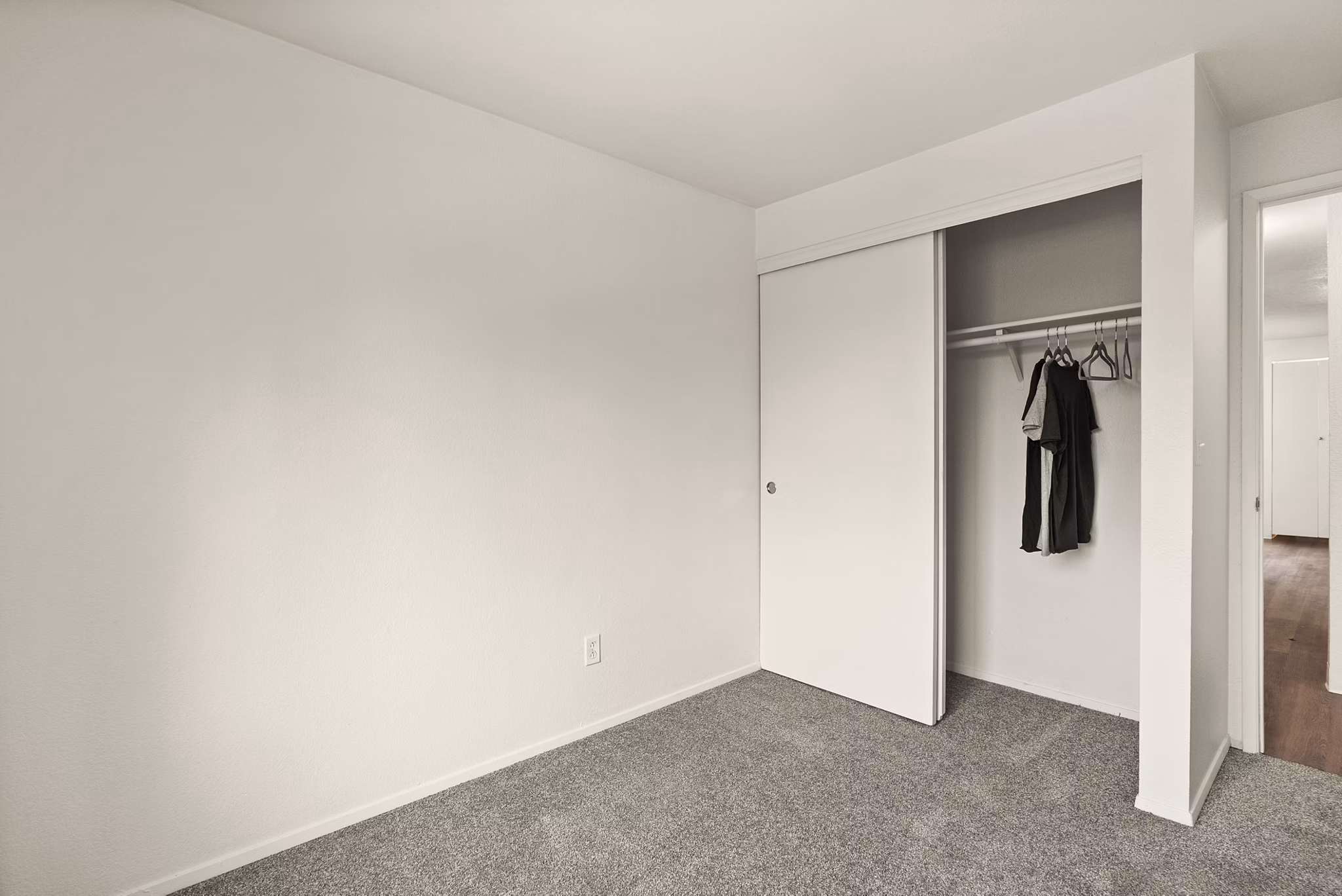 bedroom at Lodge at Madrona Apartments