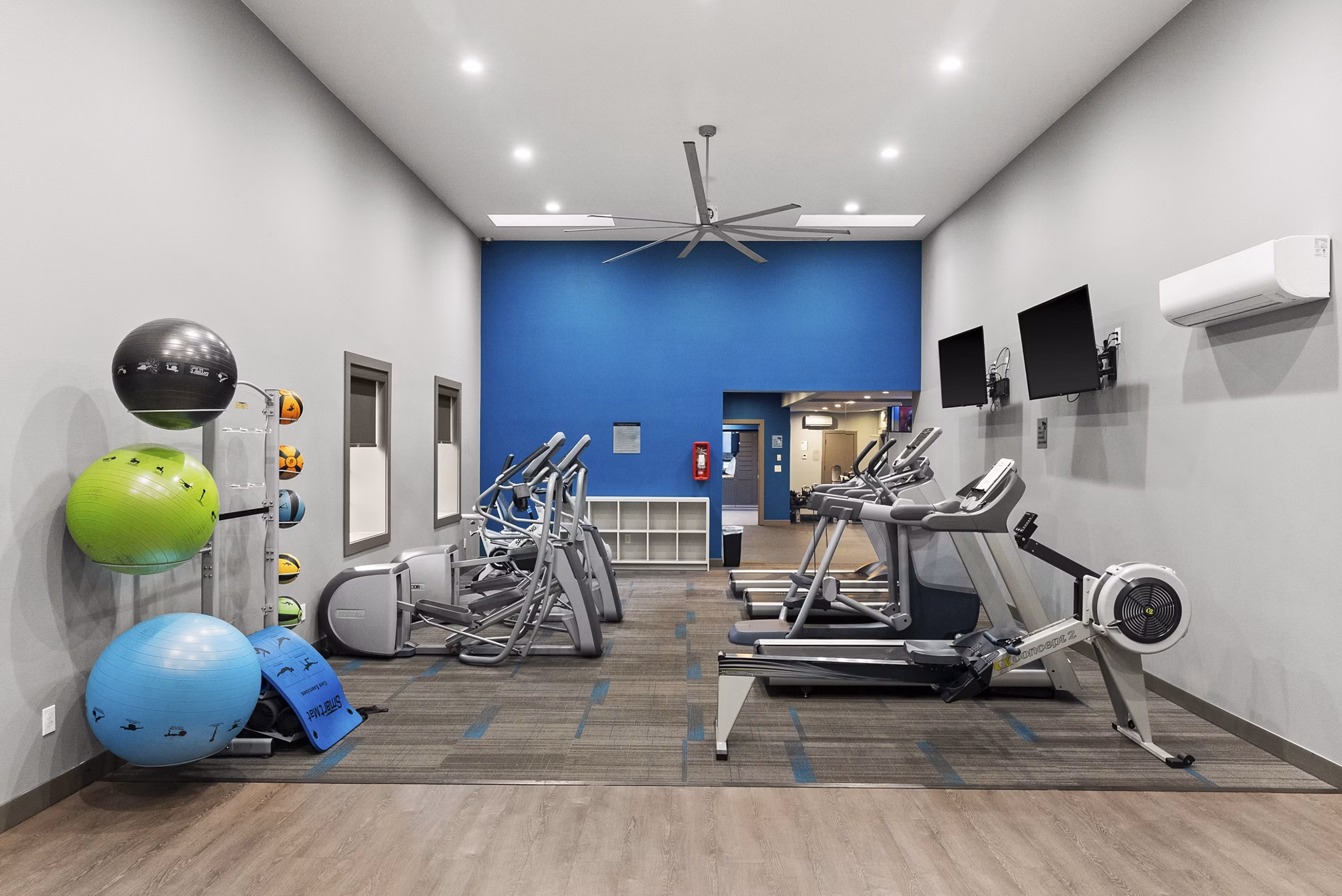 fitness center at Lodge at Madrona Apartments