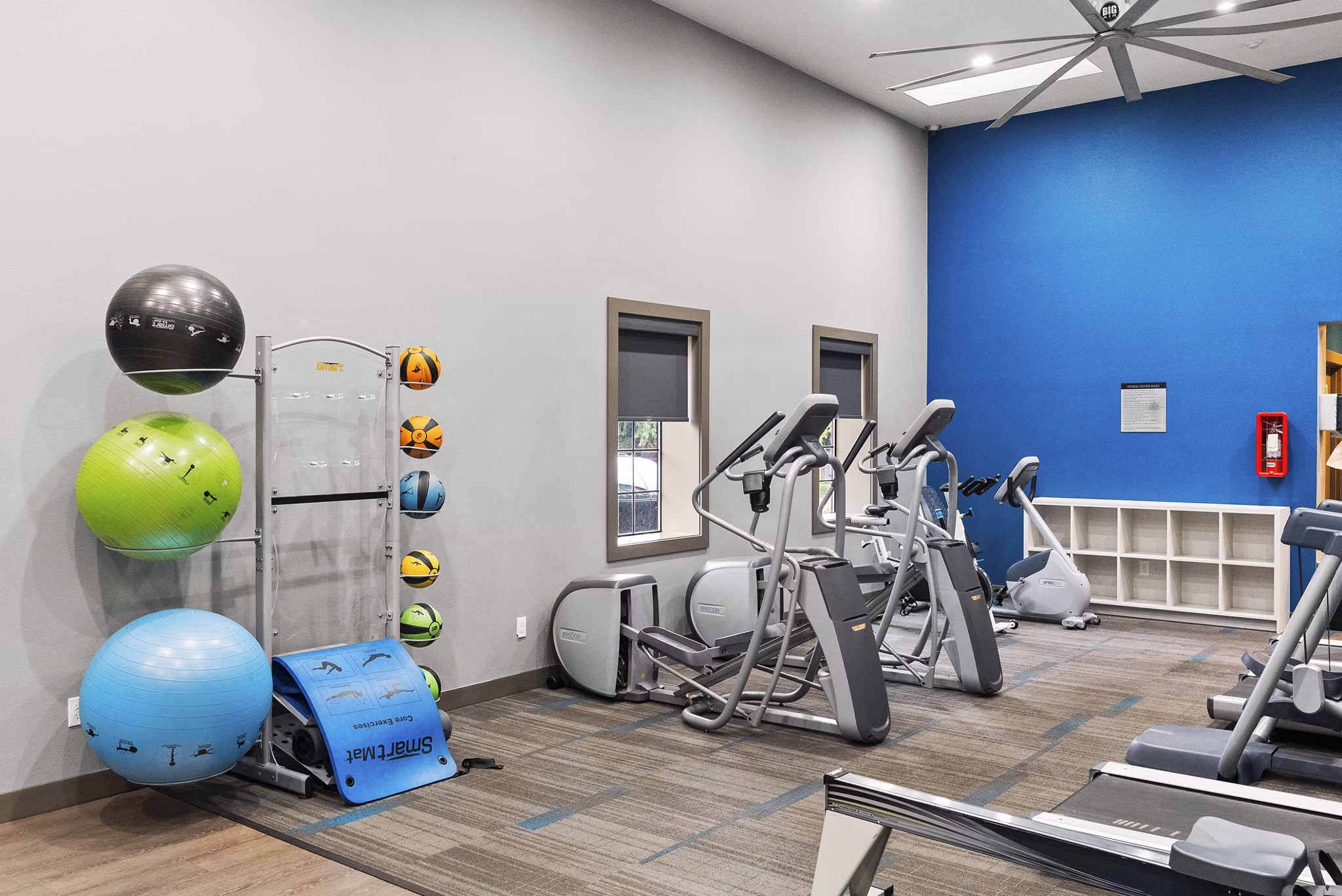fitness center at Lodge at Madrona Apartments