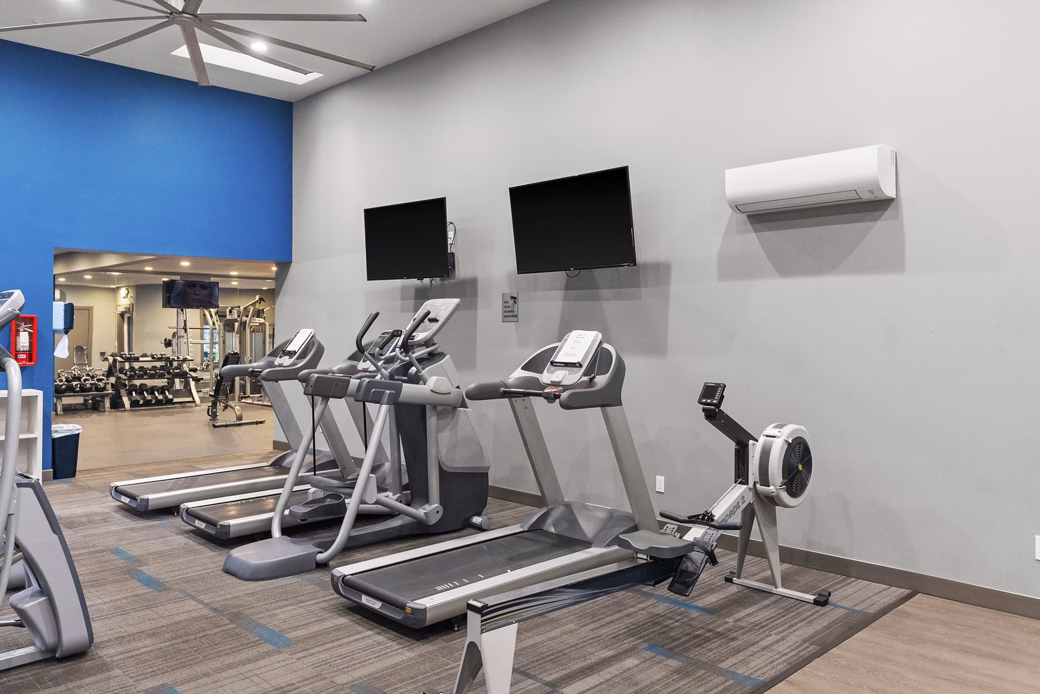 fitness center at Lodge at Madrona Apartments