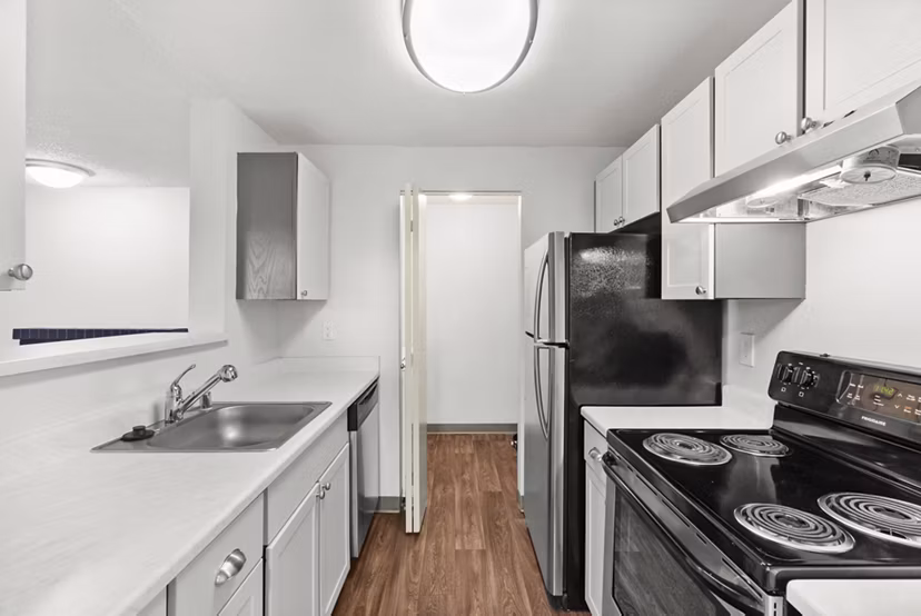kitchen at Lodge at Madrona Apartments