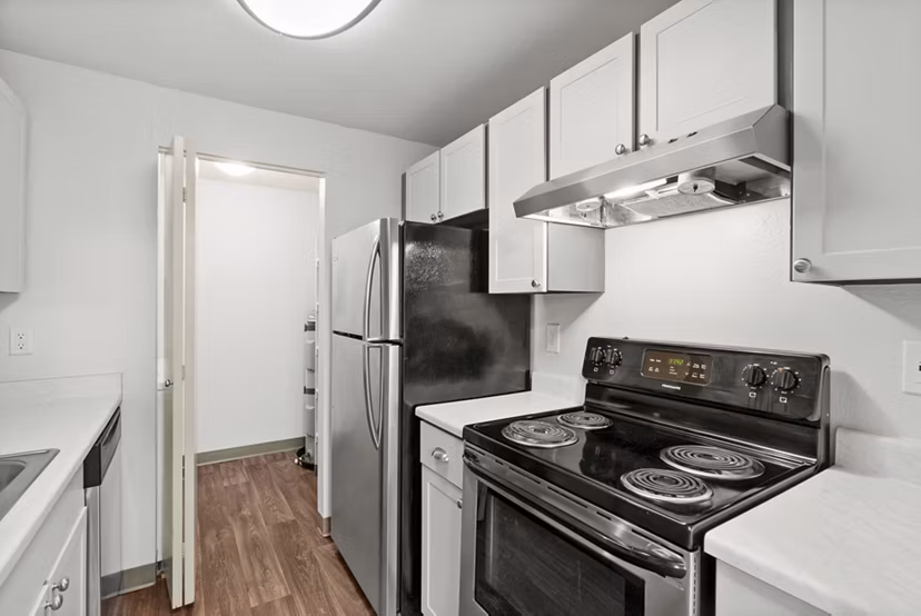 kitchen at Lodge at Madrona Apartments