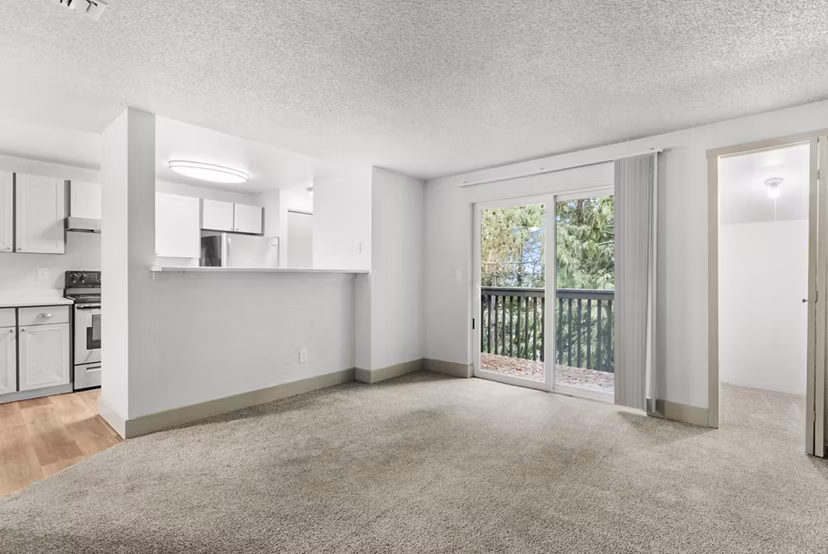 living room at Lodge at Madrona Apartments
