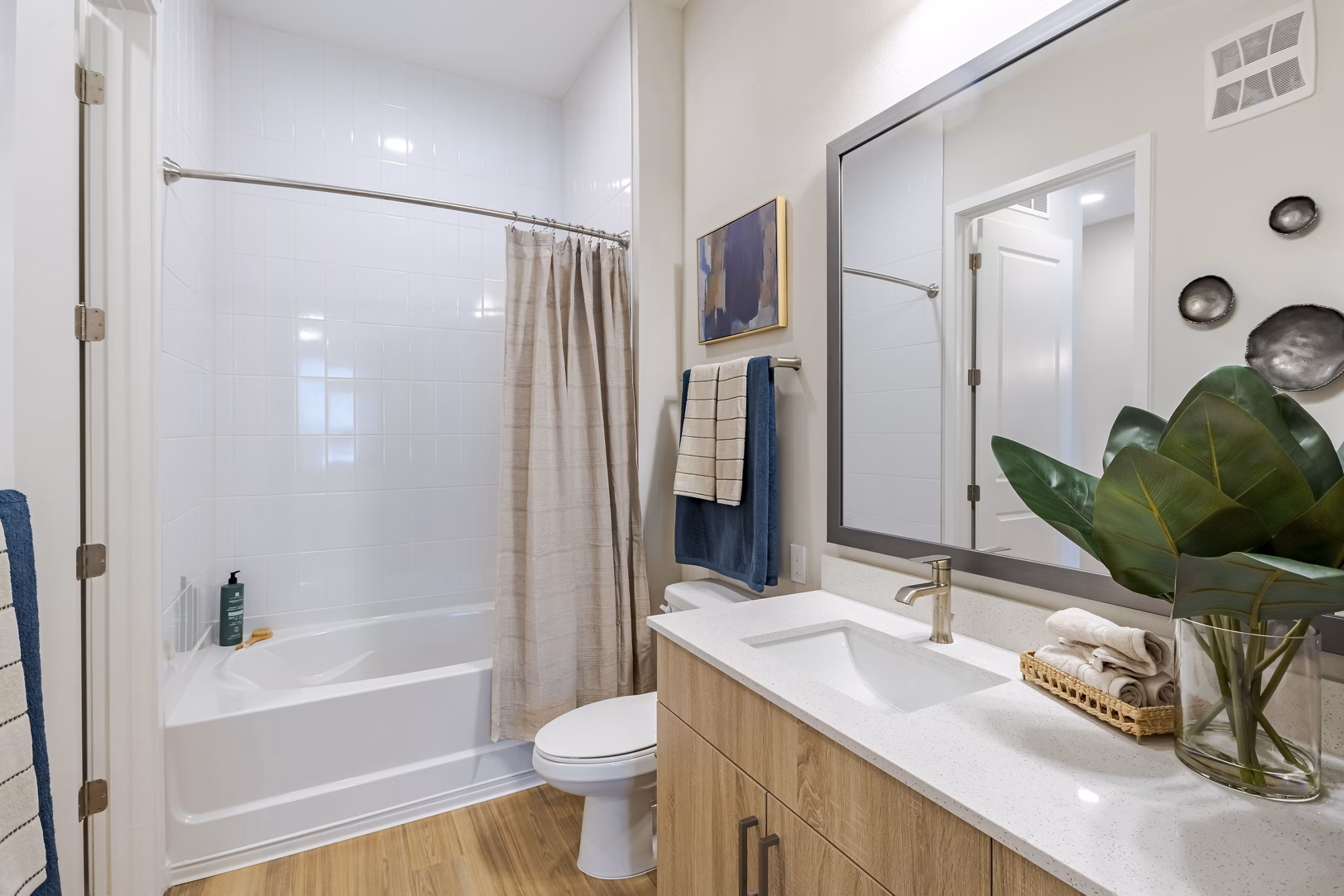 bathroom at V by Alta Apartments