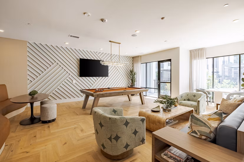 clubhouse at V by Alta Apartments