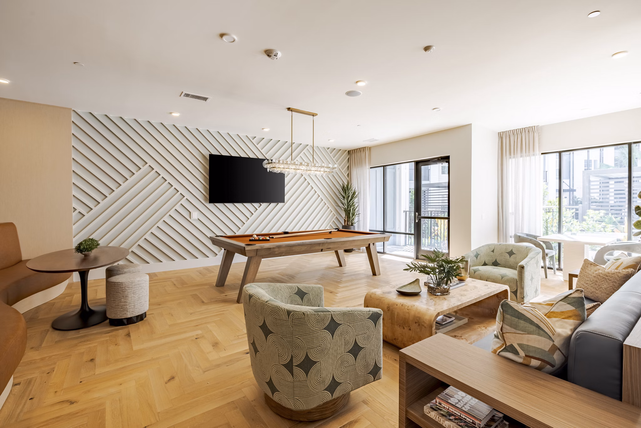 clubhouse at V by Alta Apartments