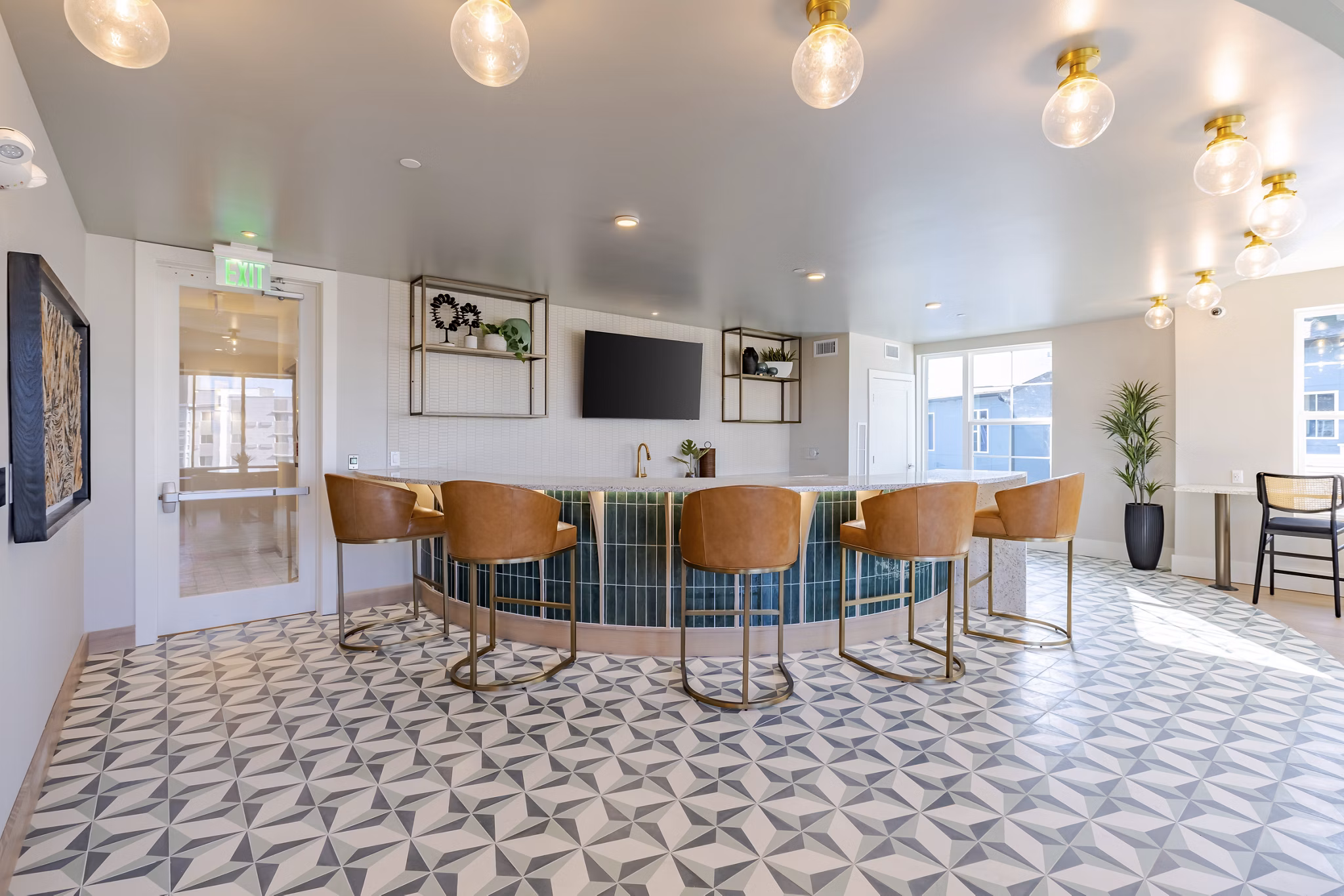 clubhouse at V by Alta Apartments